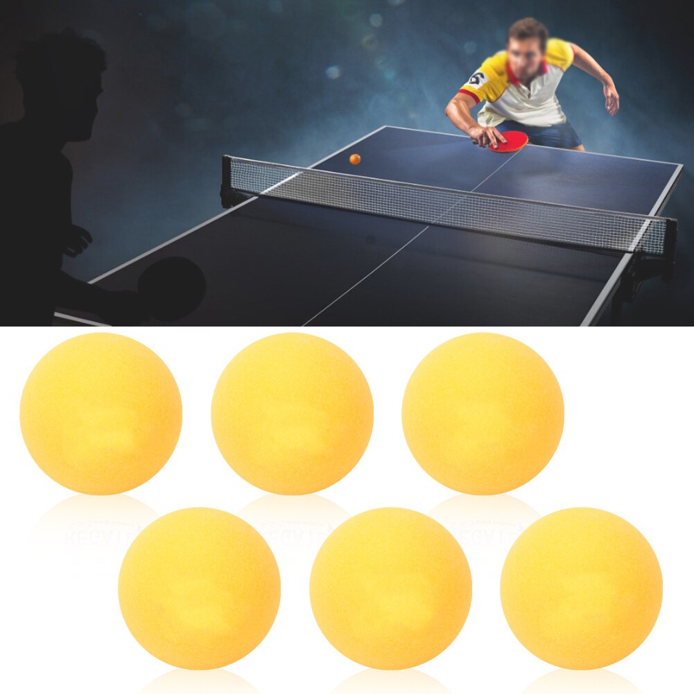 6PCS 40mm white Standard Durable PVC Practice Training Exercise Ping Pong Tennis Balls For Ping Pong Training balls