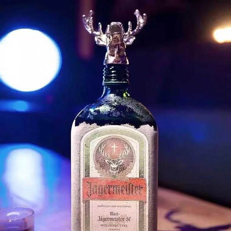 Wein Flasche Ausgießer Stopper Edelstahl Hirsch Hirsch Kopf Drache Kopf Einzigartige Wein Belüfter Bar Werkzeuge