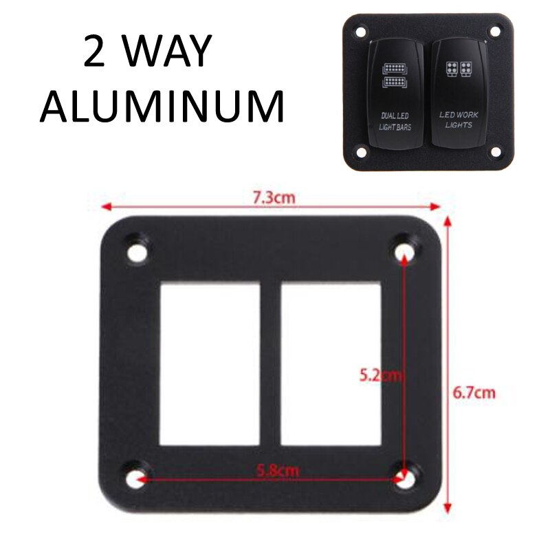 2/3/4/5 -veis bil vippebryter panel husholder aluminium for carling båt type bildeler brytere deler tilbehør: Ds -s2