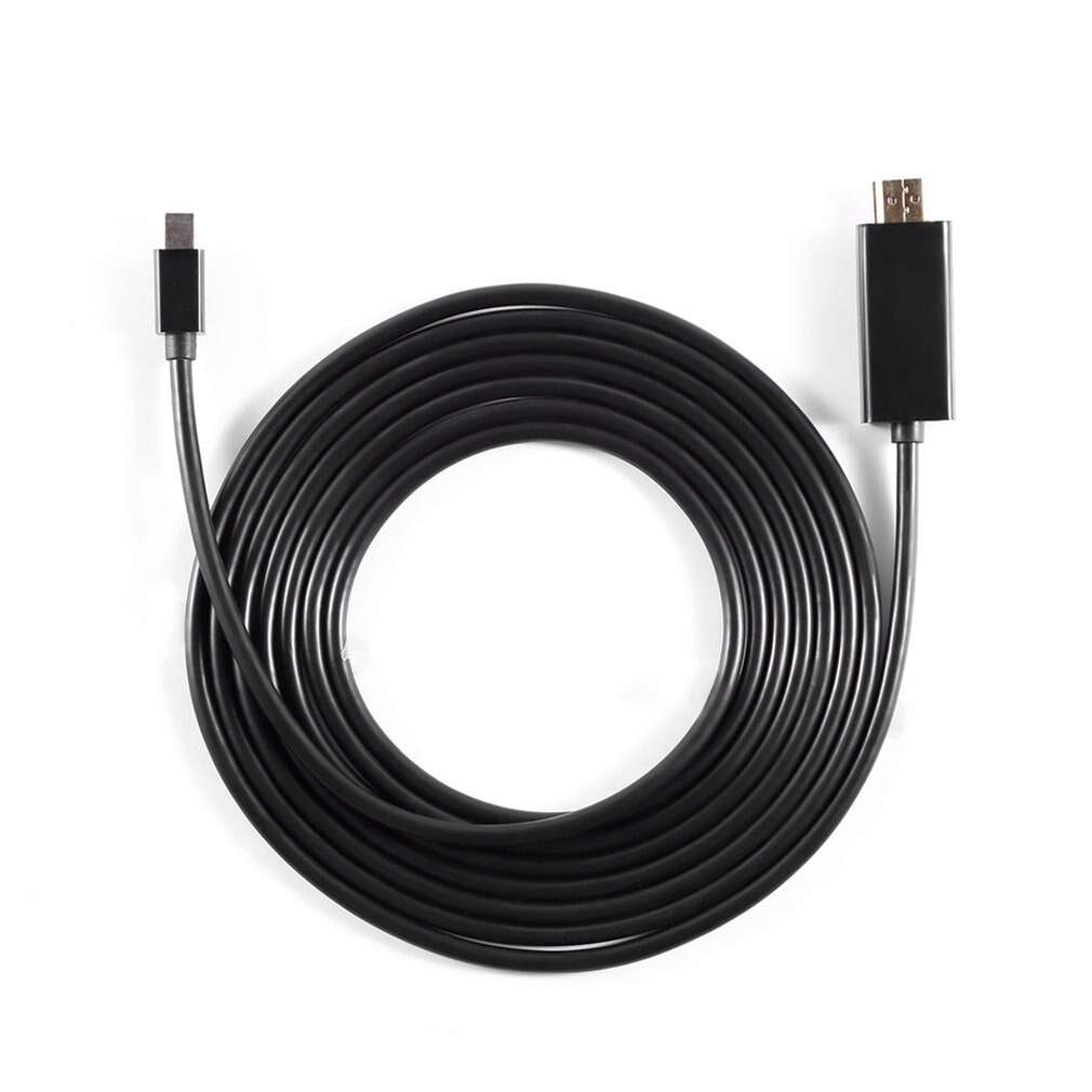 Leshp Zwart 4K Mini Dp Displayport 1.2 Naar Hdmi Kabel 4K Met Vergulde Connector 1.8M 6 voeten Man Op Man