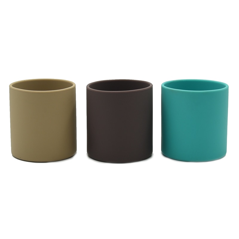 1PCS Baby Silicone Cup Food Grade Silicone kids Feeding Cup Infant Toddler Tableware Drinking Cup BPA Free 250ML Heat-resistant
