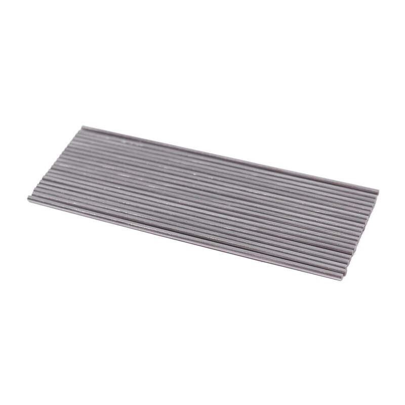 -20pcs 50mm x 1mm Zilver Tone Roestvrij Staal Transmissie Ronde Staaf