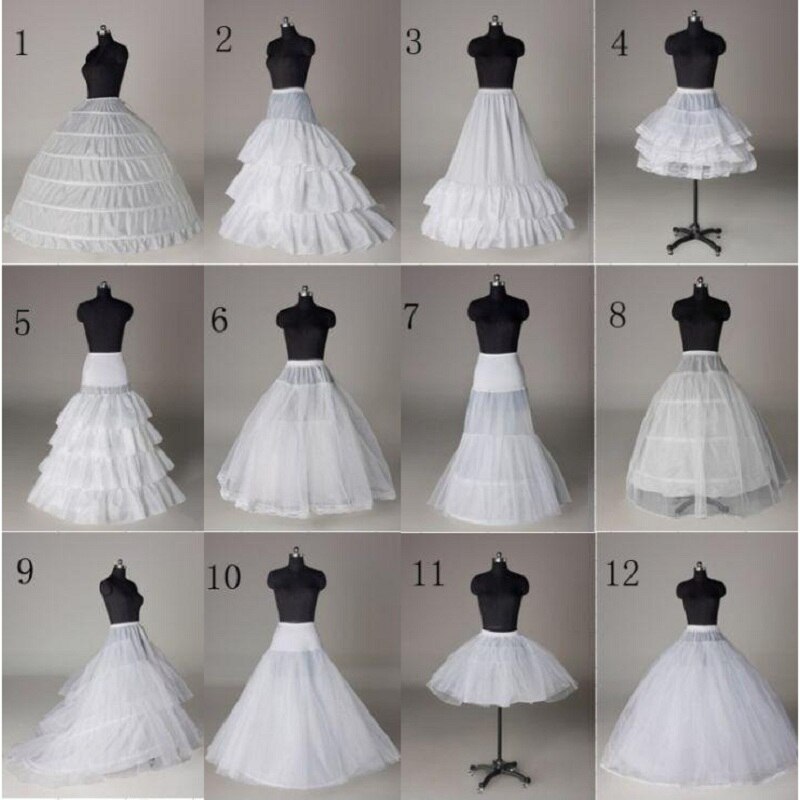 Ball Gown Adult Women White Petticoat Slip Puffy Bridal Petticoat Underskirt Crinoline Cage for Wedding Dress Vestido De Novia