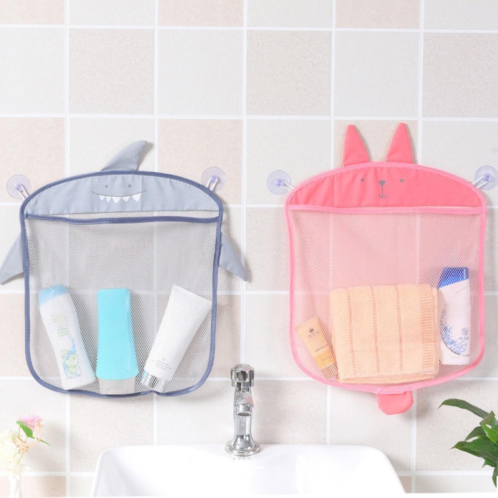 Baby Douche Bad Speelgoed Cartoon Baby Kids Speelgoed Opslag Eco-vriendelijke Mesh Met Sterke Zuignappen Speelgoed Zak Netto Badkamer Organizer