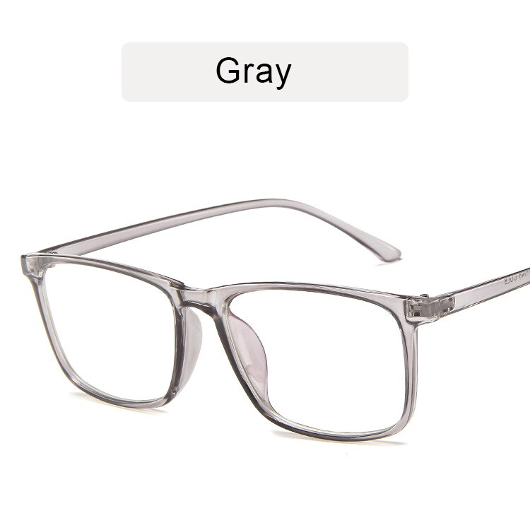 Kottdo Retro Vierkante Brillen Frame Vrouwen Computer Clear Lens Eyewear Lenzenvloeistof Frame Voor Mannen Bijziendheid Transparante Glazen Frame: gray