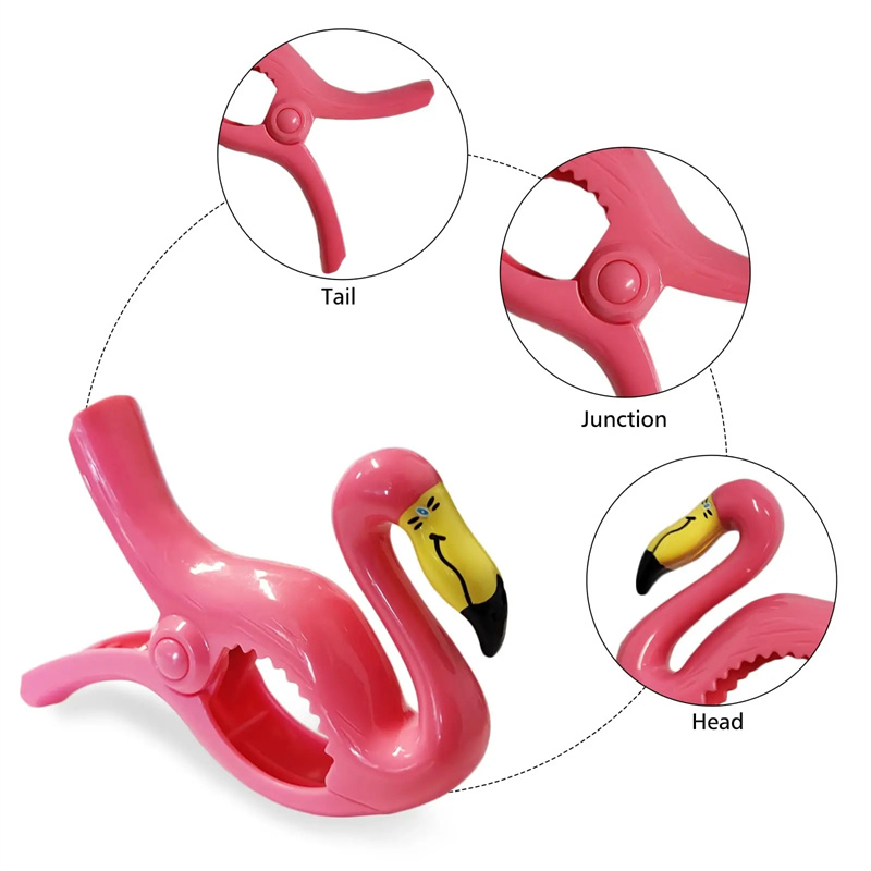 Simpatici asciugamani da spiaggia in plastica clip per lettini prendisole prendisole animali decorativi mollette per vestiti grandi stendibiancheria clip di fissaggio
