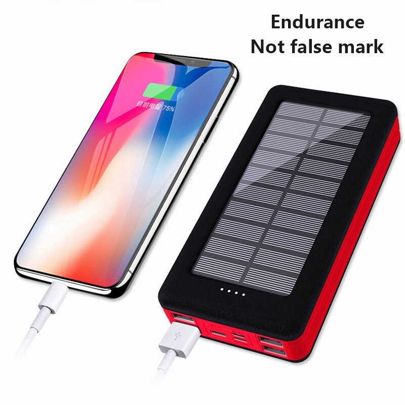80000 mah solar-powerbank mit hoher kapazität, tragbarer schnelllader für unterwegs, notfall-powerbank für iphone, samsung und xiaomi