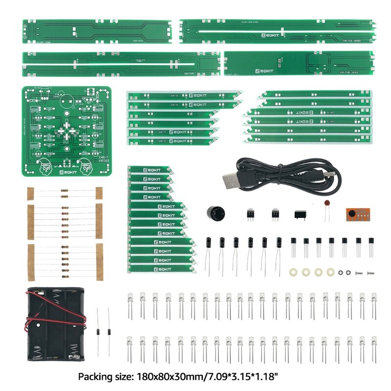 Diy Muziek Kerstboom Solderen Kit Knipperende Led 3D Xmas Tree Elektronische Training Practice Project Montage Set