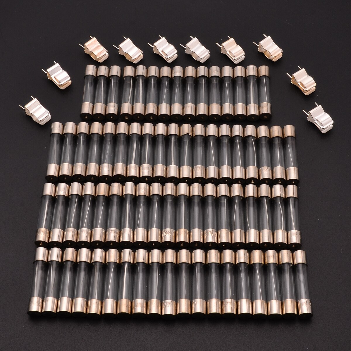 72Stck 0,5 A-30A 250V Glasrohr Sicherung sortiert 6x30mm Flink Elektrische Glas Rohr Sicherung schnelle-schlag Glas Sicherungen Bausatz
