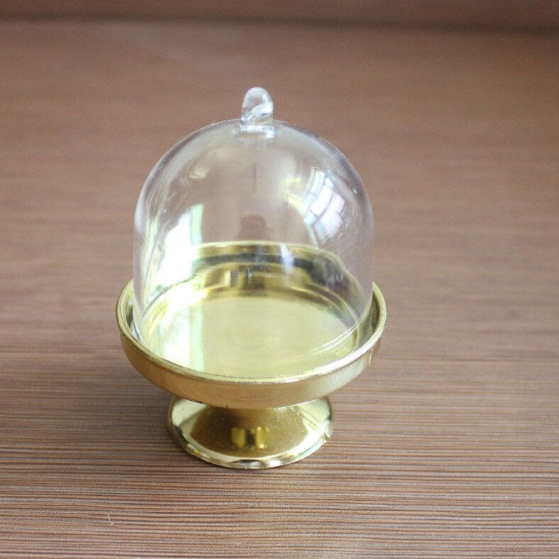 12pcs Transparent Plastic Tray Candy Box packaging Chocolate candy box Baby Shower Wedding Kids Birthday party Candy boxes: gold