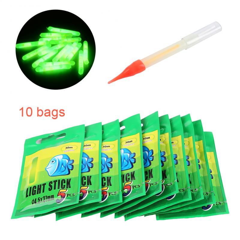 Small Accessories 50 Pcs 4.5MM Fishing Fluorescent Lightstick Light Night Float Rod Lights Dark Glow Stick Fishing Tool: Default Title