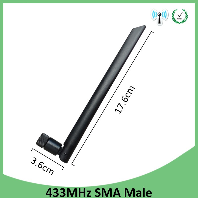 433Mhz Antenna 5dbi SMA Male lora antene Connector 433 MHz Directional Antena Aerial Wireless Repeater Lorawan antenne 433m