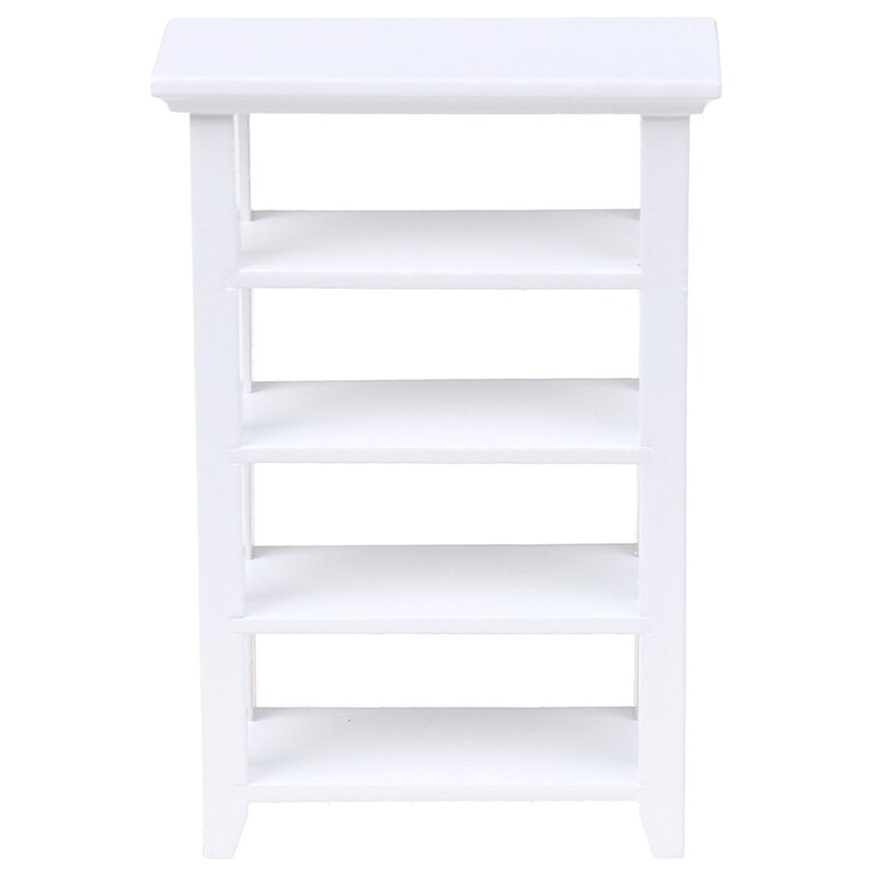 1Pc 1:12 Casa Delle Bambole di Plastica di Legno Scaffale di Metallo Basamento di Fiore Mini Mobili Casa di Bambola di Simulazione Modello di Accessori Per Mobili: 6