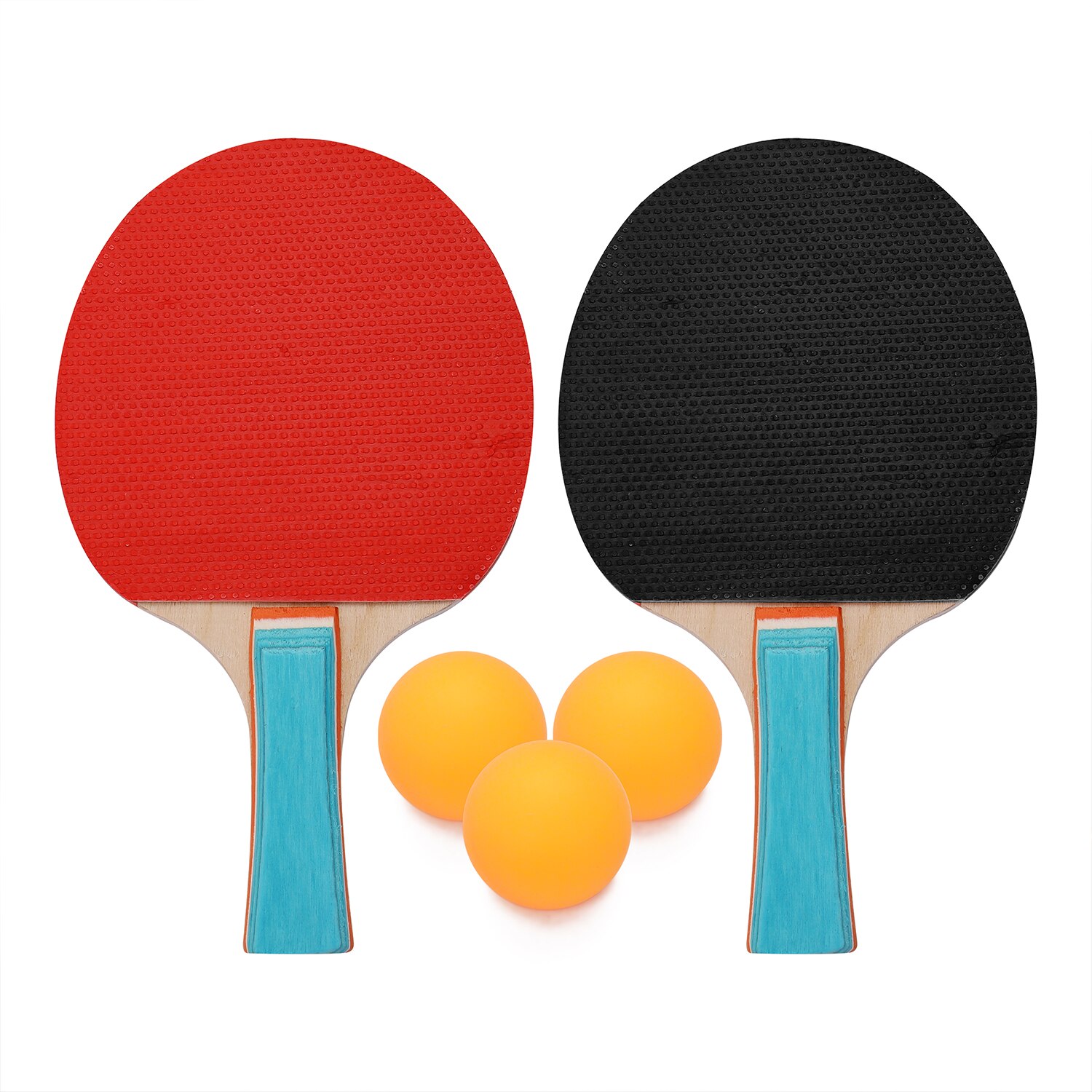 Lightweight Table Tennis Racket and Balls Set Powerful Short Handle Table Tennis Paddle Racket Kit Table Tennis Racket Sports