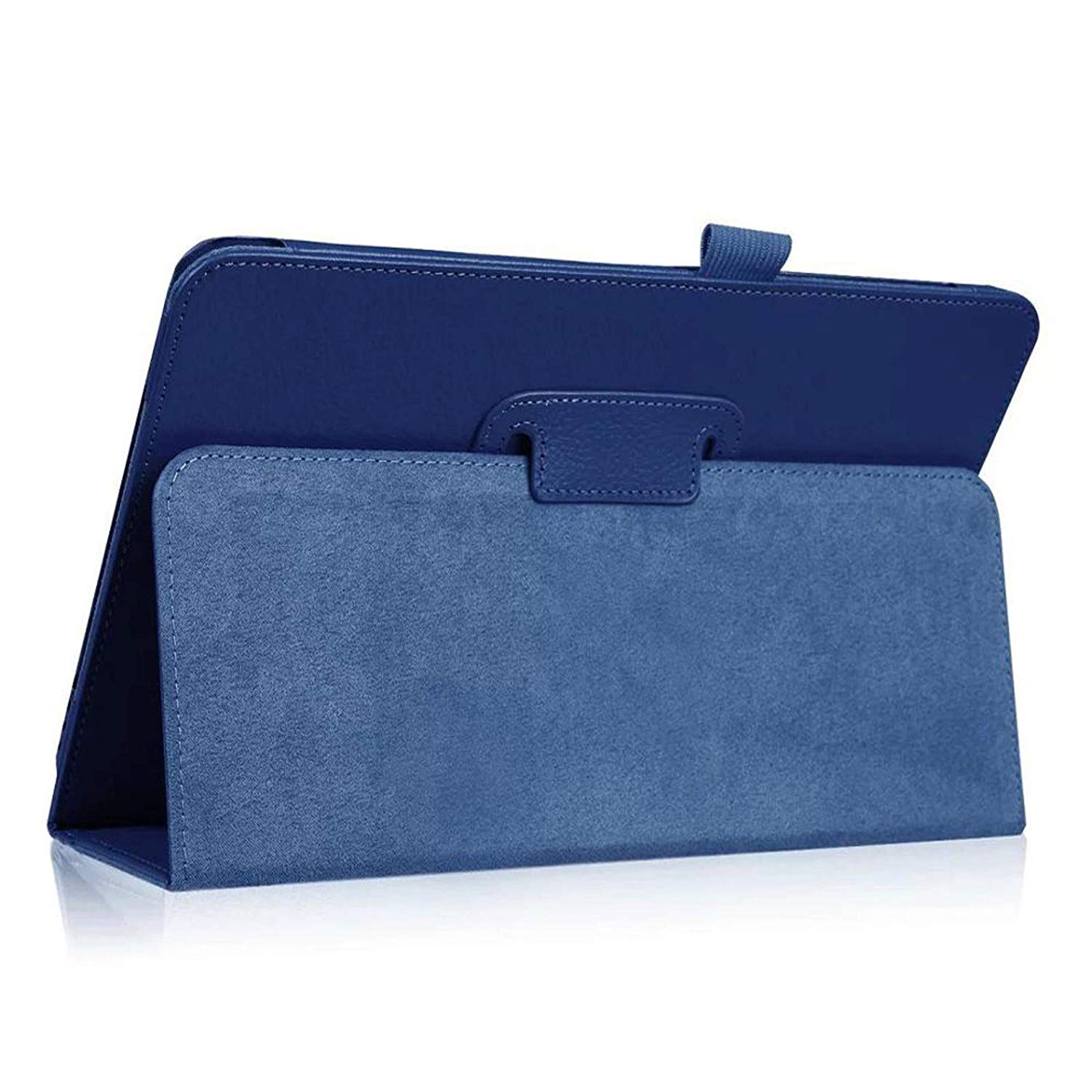 Slanke pu leren hoes voor samsung galaxy tab  a 10.5 sm-t590 t595 t597 tablet hoes voor samsung galaxy tab  a 10.5 inch: T590 t595 donkerblauw
