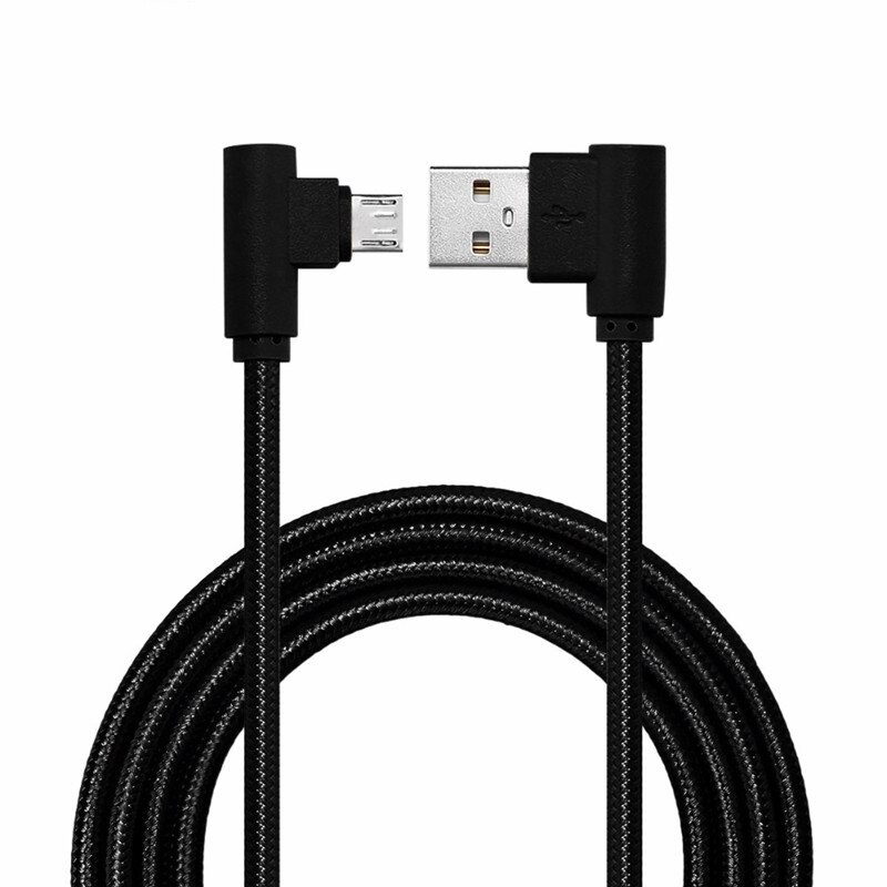 NEUE Nylon Geflochtene Haken Micro Usb 2A Lade für Android Micro Usb Winkel Kabel 90 Grad Schnelle Aufgeladen für Samsung huawei