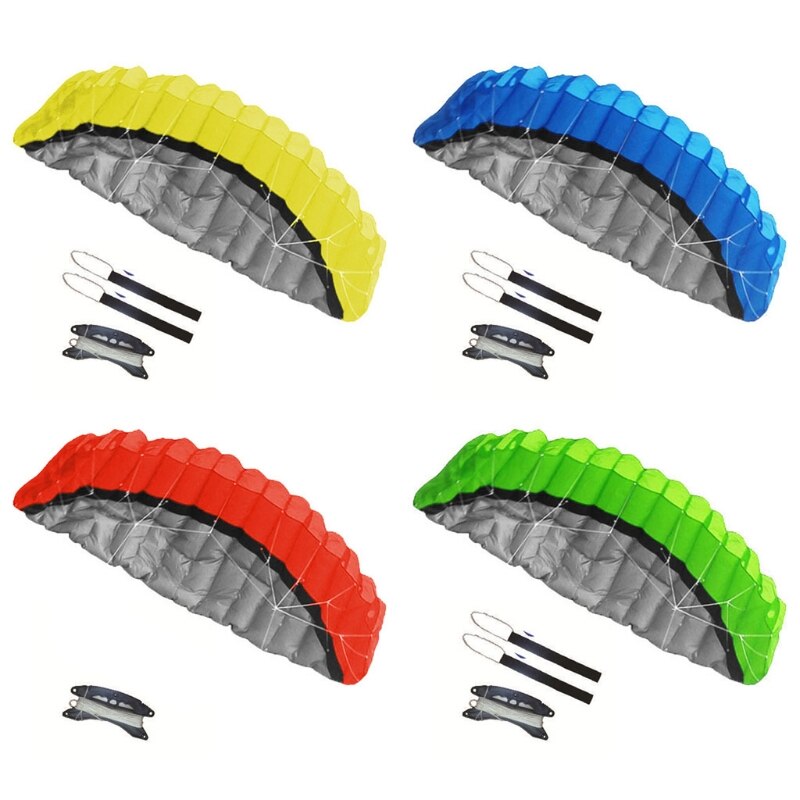 Parafoil Kite - 2.5m Dual Line Stunt Kite - Soft Skeletonless Design - Outdoor Sport Toy for Kids & Adults