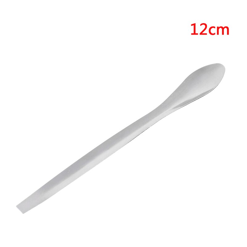Rvs Lab Micro Spatel Geneeskunde Lepel Pil Houder Schop Apotheek 30/26/14/12 Cm: 12cm