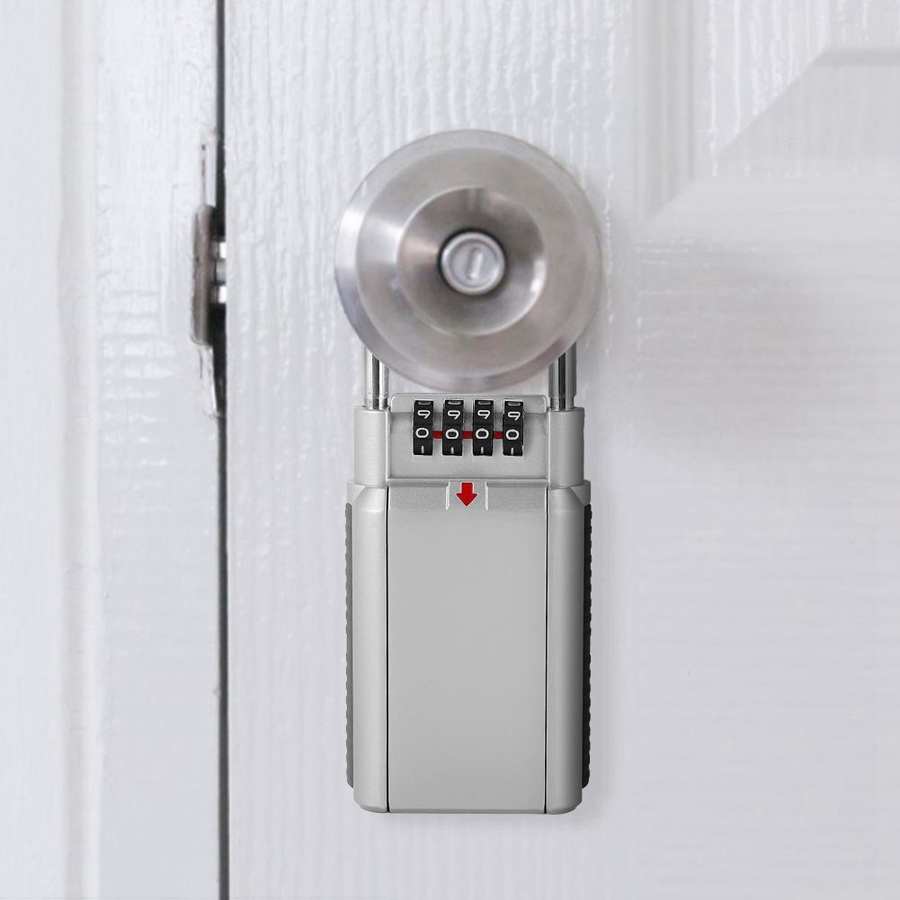 Metal password hængelås nøgle sikker opbevaring lås boks låseboks