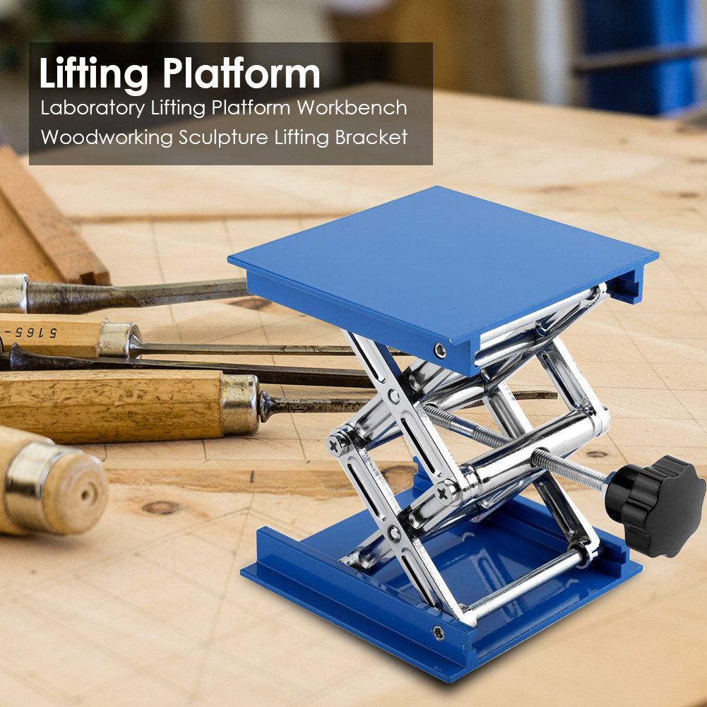 Adjustable Router Lift Table Woodworking Engraving Lifting Stand Rack Manual Lifting Platform Woodworking Bench