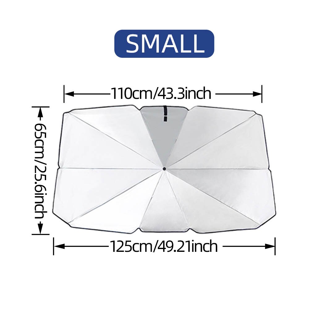 Auto Zonnescherm voor Opel Karl Rocks,Opvouwbare Zonwering Paraplu UV Bescherming Voorkant Voorruit Lichtblokkerende Stof Warmte Lsolatie Parasol Auto Accessories,X