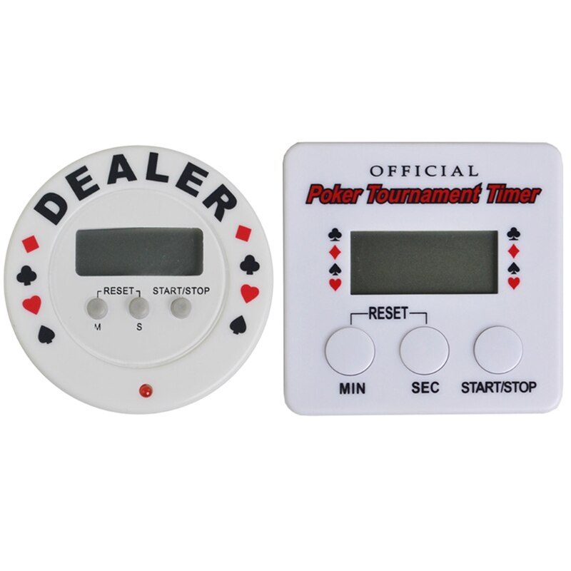 Casino Poker Tournament Timer Digital Dealer Timer Black Jack Plastic Poker Chip