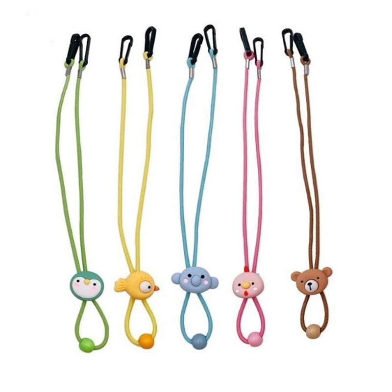 5 style réglable masque facial lanière pratique pratique support corde Anti-perte Anti-goutte masque suspendus cou Rop licou cordes
