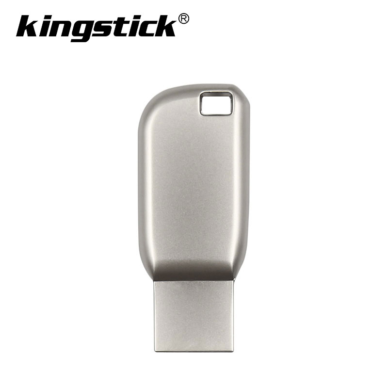 Kingstick – Mini clé USB 2.0 en métal, support à mémoire de 32GB 64GB 128 GB 128 GB, lecteur Flash