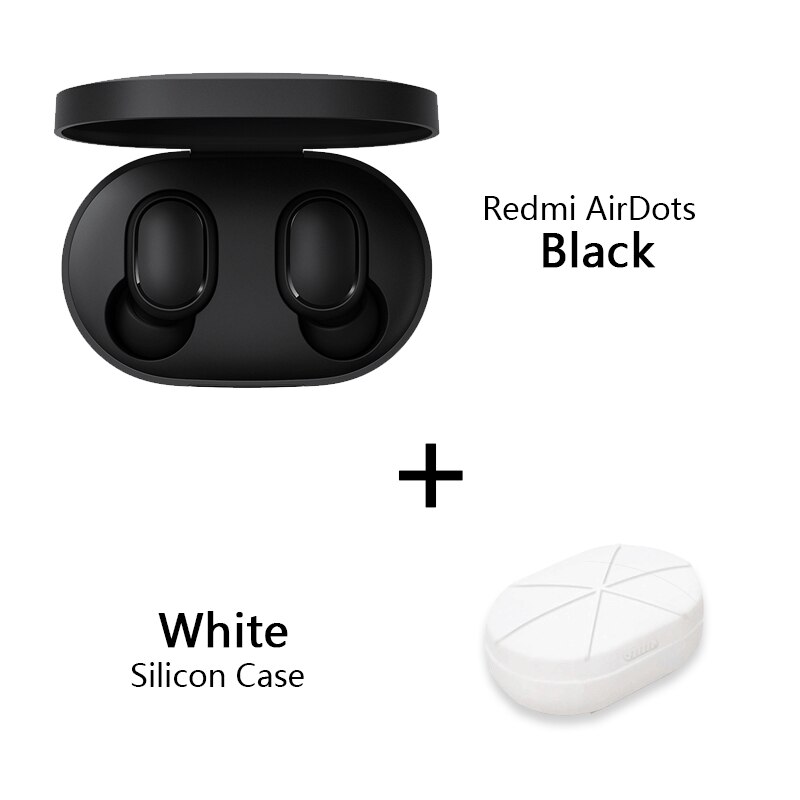 Original Xiaomi Redmi Airdots TWS inalámbrica bluetooth 5,0 auriculares hongmi Airdots pro auriculares DSP micrófono impermeable: add White case