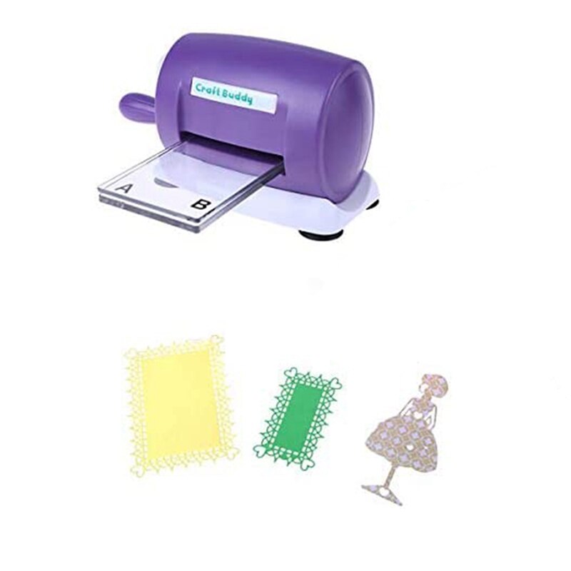 DIY Dies Cutting Embossing Machine Paper Card Craft Scrapbooking Dies Machine Cutter Photo Album Decorative Craft,Purple