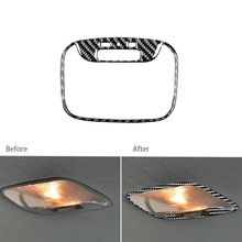 Carbon Fiber Rear Roof Dome Reading Light Trim For Mitsubishi Lancer Evo -14