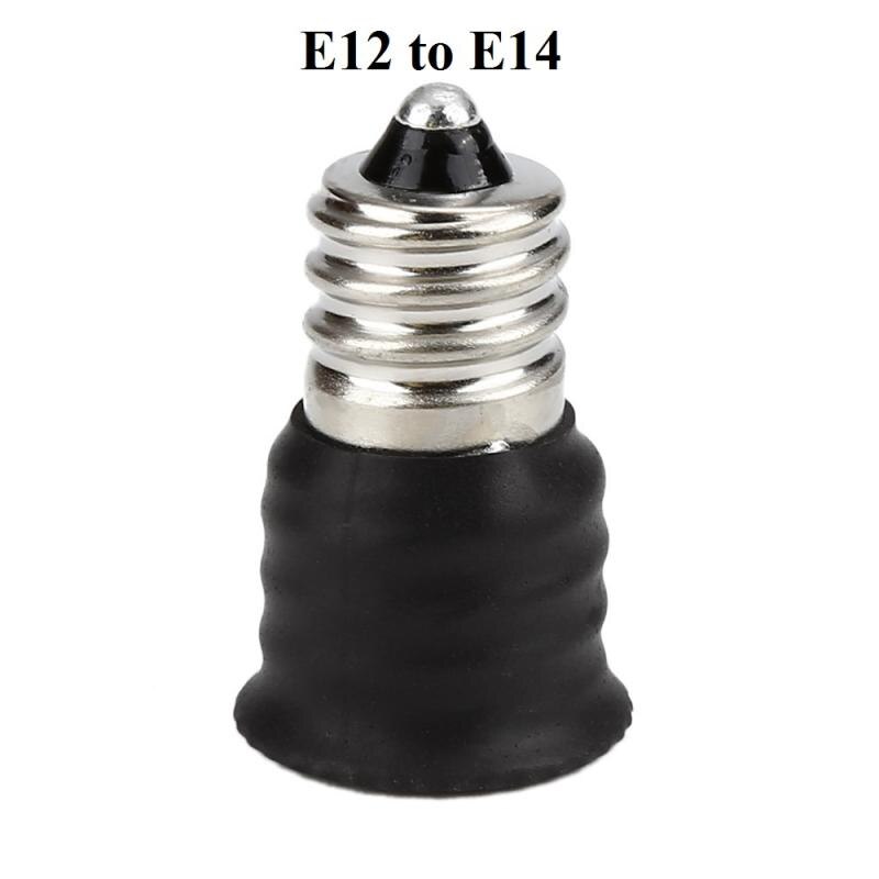 E12 Om E14 110 ~ 250V Lamp Converter Led Licht Houder Lamp Adapter 3A Verkoperd Nikkel Lamp Socket wisselaar Adapter