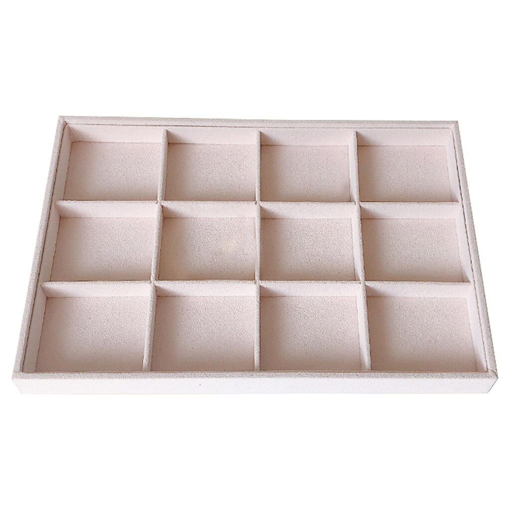 Portable Jewelry Ring Display Organizer Case Tray Holder Necklace Earrings Bangle Storage Box Showcase Jewelry Stand Holder: C