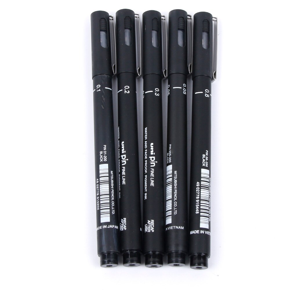 1 Stck Feine Liner Zeichnung Stift 005 01 02 03 05 08 Wasserdichte Anime Comic Stift Nicht Blühende dauerhaft Kunst Marker