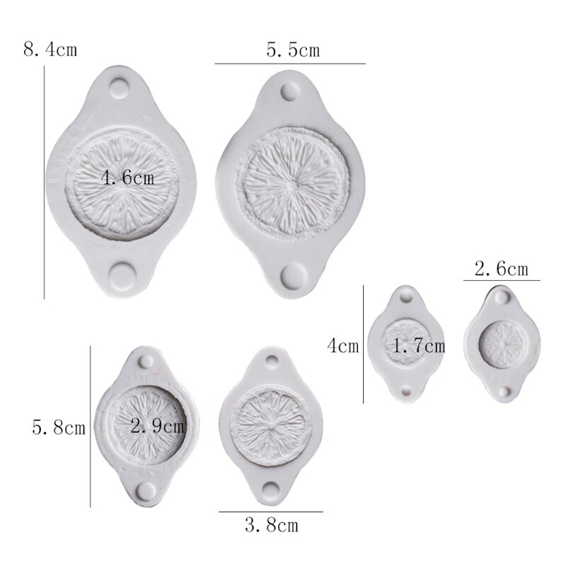 Oranje Plakjes Siliconen Mal Voor Fondant Taart Decoratie, Cupcakes, Sugarcraft, Cookies, Kaarten Klei Bakvormen Gereedschap