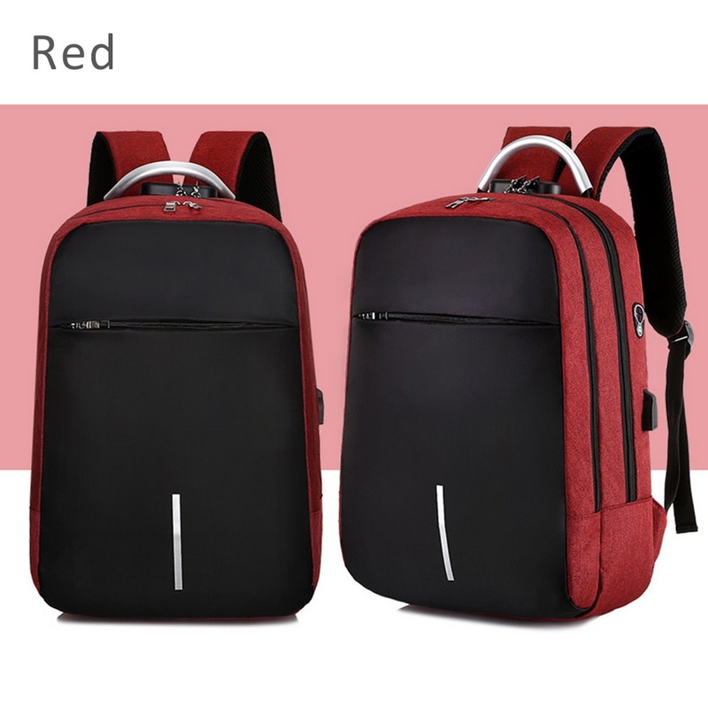 Anti-theft Backpack 15.6 Inch Waterproof Laptop Backpack USB Charging Men Travel Backpack Teenage Student School Shoulder Bags