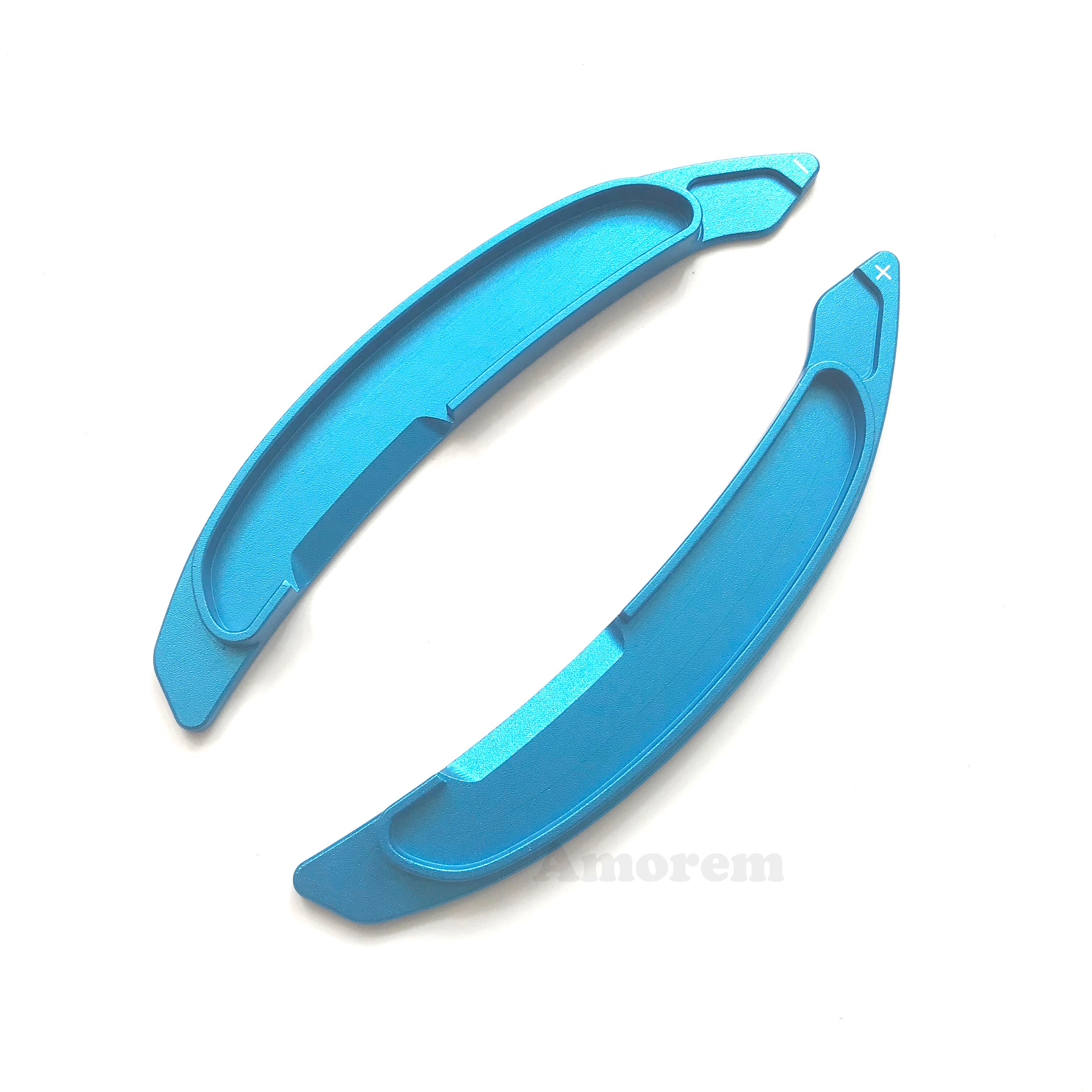 Steering Wheel Paddle Shift For Mitsubishi Pajero Lancer ASX RVR Outlander Eclipse Cross Car Shifter Extension: Model A Blue