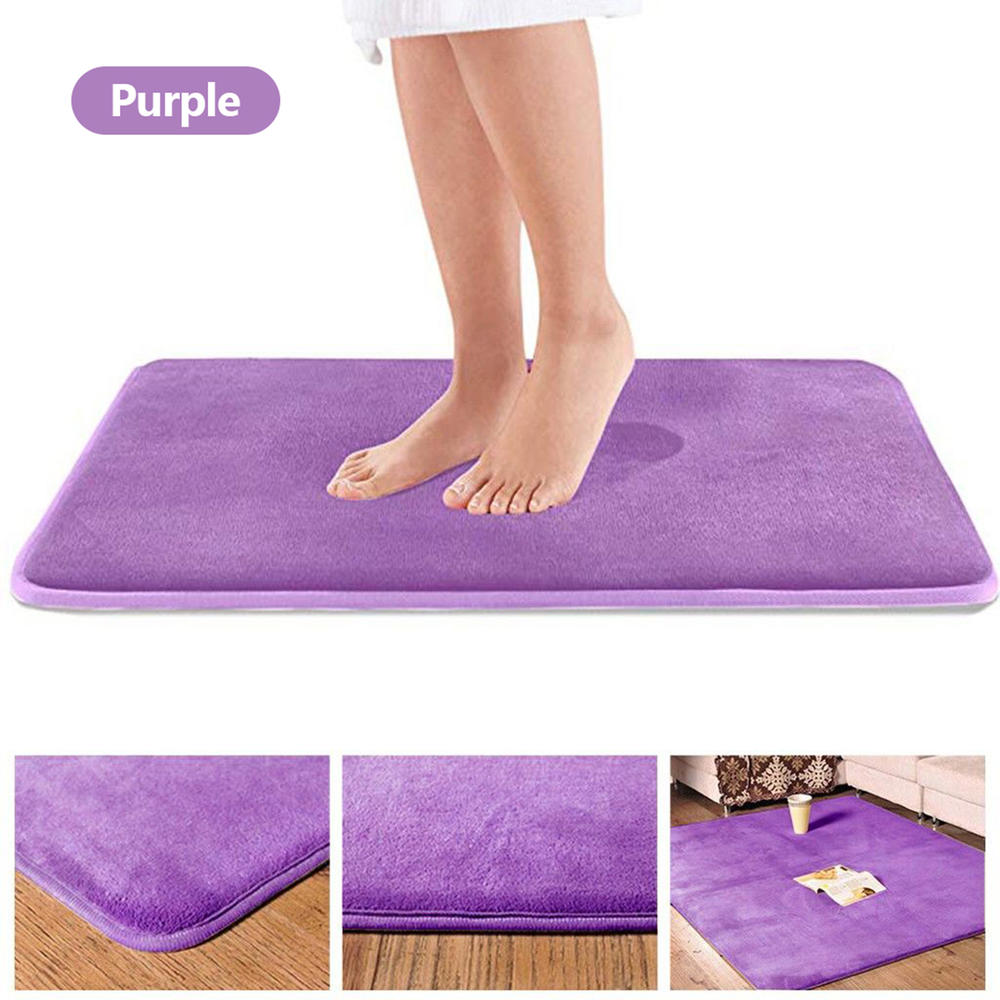 1 Pcs 40*60Cm Thuis Badmat Antislip Badkamer Tapijt Zacht Koraal Fleece Memory Foam Tapijt mat Keuken Wc Floor Decor Wasbare: 3