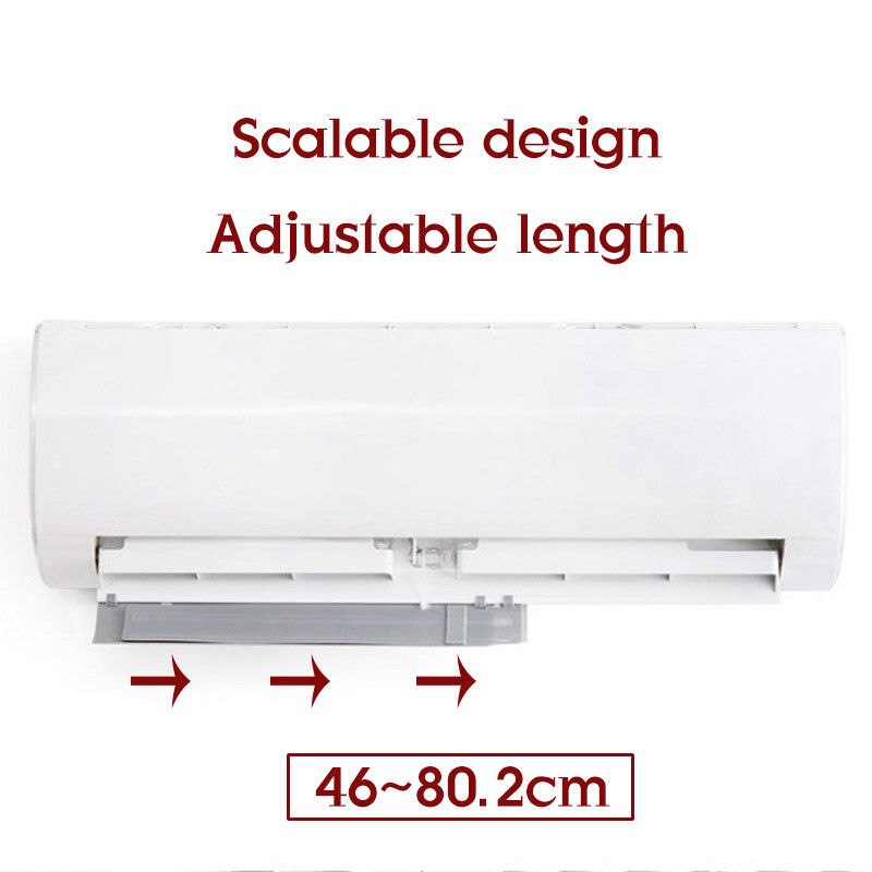 Adjustable Air Conditioner Cover Windshield Air Conditioning Baffle Shield Wind Guide Month Straight Anti-wind Shield