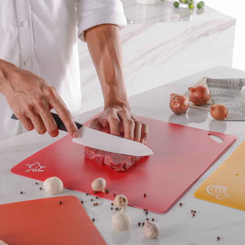 Cutting Board Multifunctional Plastic Nonskid Cutting Board 6 Piece Health Environmental Protection Ultra-thin Cutting Board