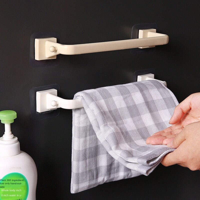 Håndklædestativ badeværelse hylde sugekop punch-free køkken badeværelse toilet håndklæde bar badeværelse hylde badeværelse opbevaring