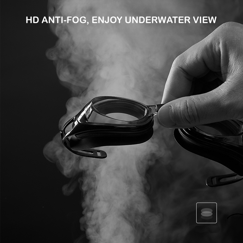 Gafas de natación profesionales para miopía, impermeables, antiniebla, HD, para hombres y mujeres, equipo de gafas para deportes acuáticos, dioptrías-2,0 ~-6,0