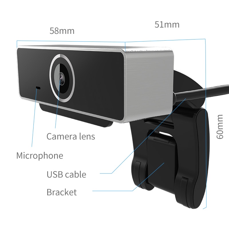 12-24 Hours Full HD Webcam 1080p USB Camera Video Recording Web Camera With Microphone For PC Computer