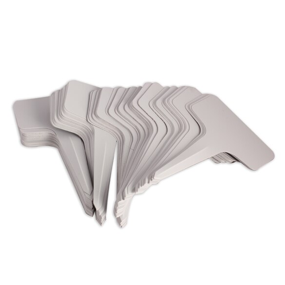 Etiquetas de plástico para plantas de semillero, marcador giratorio tipo T de 6x10cm, para vivero, jardinería, 50 Uds.