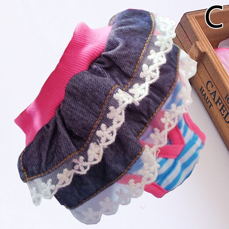 Couche-culotte lavable en coton pour animaux domestiques, sous-vêtement menstruel pour chiens, culottes hygiéniques physiologiques, fournitures pour animaux domestiques: C / XL