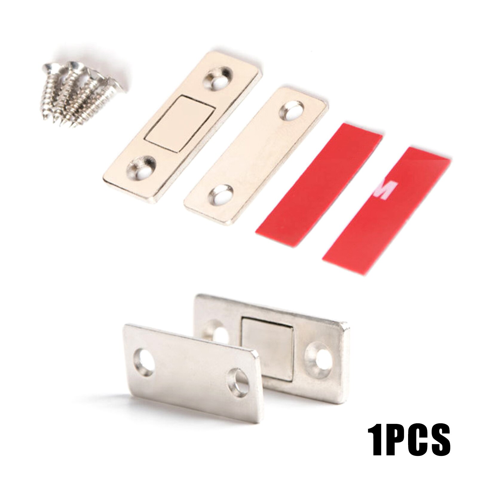 Imanes magnéticos para puerta de armario, sin perforaciones, ultrafinos para cocina, armario, armario, FOU99: 1pc