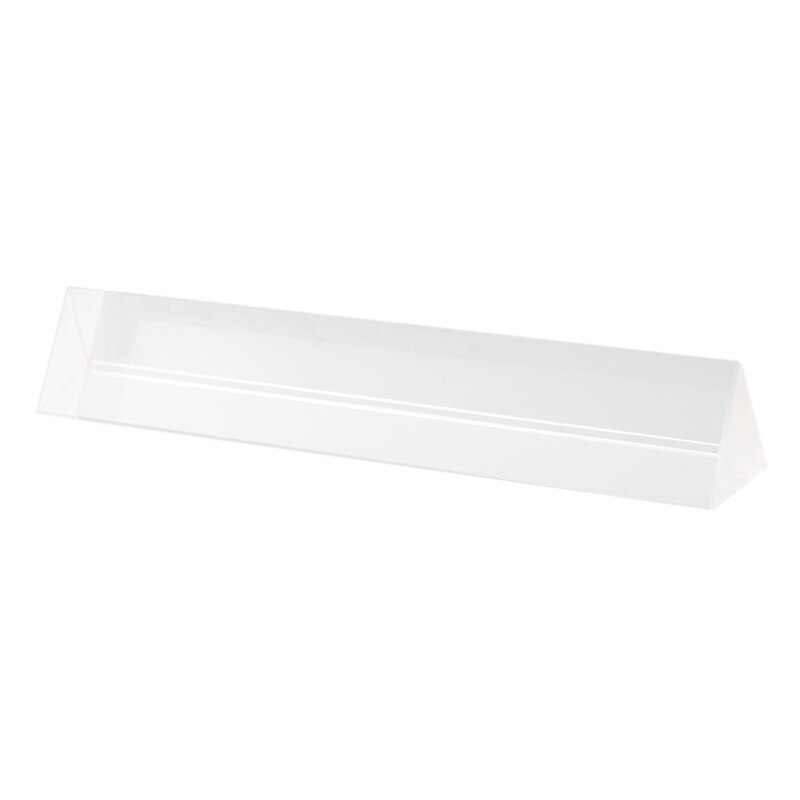 15 cmx 3cm regnbue optisk glass trippel trekantet prisme fysikk undervisning lysspekter med boks