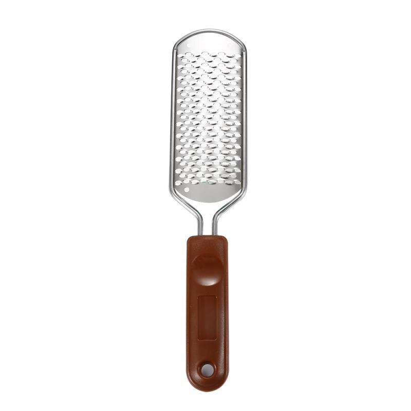Lima de acero inoxidable para pedicura, removedor de piel muerta para hoja de pie, cepillo reemplazable para el cuidado de los pies, callos, 1 ud.: Caqui oscuro