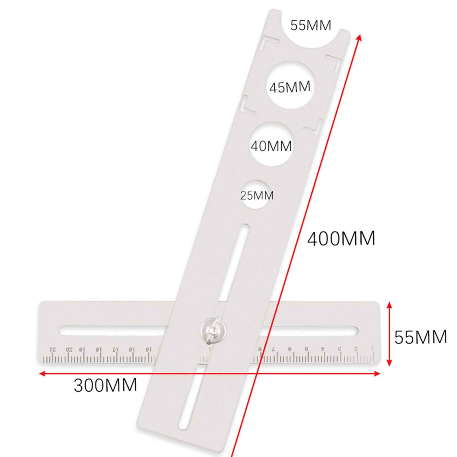 Multi-function Tile Hole Locator Wall Marking Position Ruler Universal Glass Marble Floor Hole Cutter Drill Opener Punching Tool