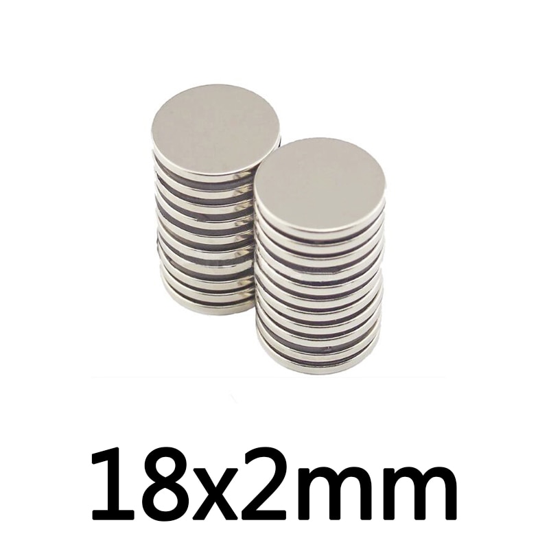 10/20/30 stuks 18 x 2 dunne neodymium magnetische supersterke 18 mmx 2mm krachtige magneten 18 x 2mm permanente kleine ronde magneet 18*2